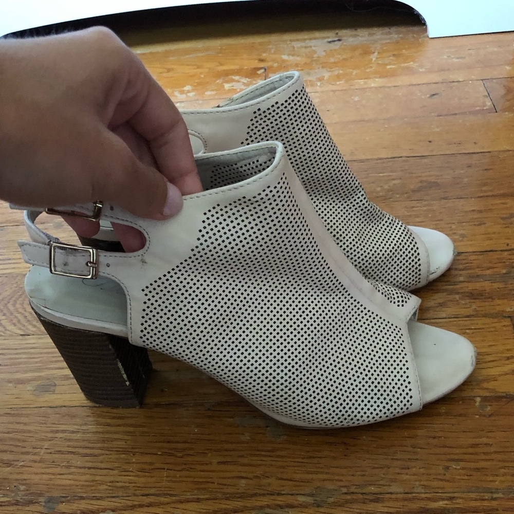 Open toe booties